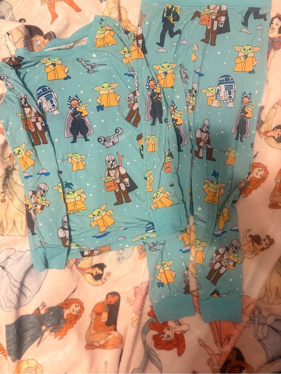 Little Sleepies Other - Little Sleepies Light Blue Star Wars Grogu & Droid Pajama Set